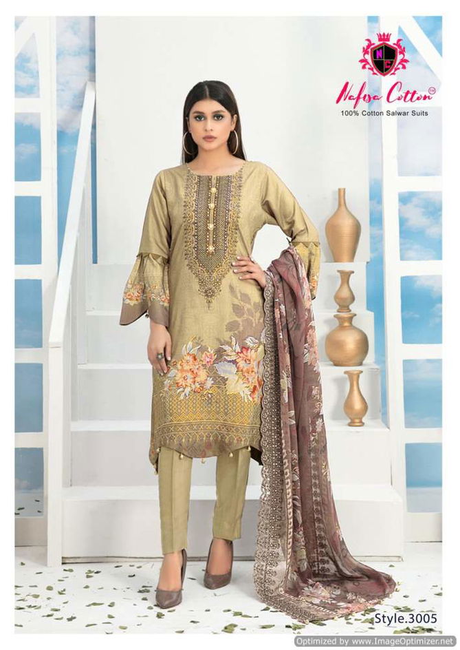 Andaaz Vol 3 By Nafisa Printed Karachi Cotton Dress Material Wholesale Market In Surat
